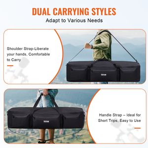 Custodia Grande per Telescopio da Esterno con Fibbie Fisse, Tasche Multiple, Divisorio Rimovibile, Antiurto, Borsa per il Trasporto Telescopio 40.7 - Product Image 5