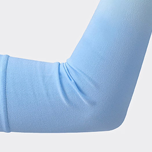 Manchons de bras écologiques résistants à l'eau pour le basketball, la course à pied, le cyclisme, le volley-ball, avec trou pour le pouce, logo personnalisé, protection UV, effet rafraîchissant - Product Image 3