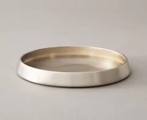 <b>Mirror</b> Finish Chocolate <b>Tray</b> Metal Dessert Plate Stainless Steel Candy Serving <b>Tray</b> Table Use - Product Image 2