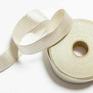 Tissu Jacquard Artisanal de Qualité Supérieure en Fil Métallique Français, Bordure en Dentelle Tressée Argentée Traditionnelle pour Uniformes 30mm B&S - Product Image 4