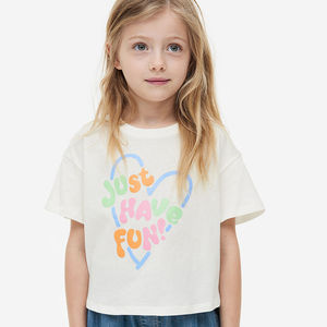 Camisetas Personalizadas con Estampado Puff, Buena Calidad, Nuevas Llegadas, Camisetas Deportivas, Última Moda, Servicio OEM ODM, Camisetas para Chicas - Product Image 1