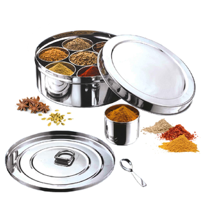 Square Stainless Steel Spice <b>Box</b> <b>Herb</b> Storage Container Durable Steel Organizer Best Selling Sale - Product Image 6