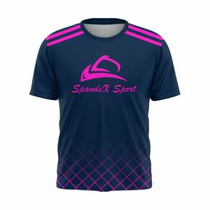 T-shirts en molleton 100% polyester personnalisés pour hommes, vêtements de sport et streetwear, manches courtes, fabricant OEM ODM, logo personnalisé - Product Image 1