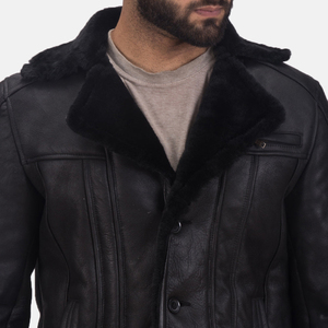 Manteau en fourrure pour homme haut de gamme en cuir, vente en gros, vêtements d'hiver modernes, usine OEM, manteau en fourrure pour homme tendance, qualité supérieure - Product Image 6