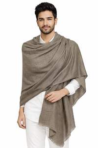 Écharpe d'hiver unisexe en cachemire et laine fine VIC, respirante, couleur unie, douce, 70x200 cm, luxe, légère - Product Image 2