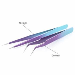 Pinzas Quirúrgicas de Precisión Morje de Acero Inoxidable con Punta Suave de 10 mm de Longitud para Aplicación de Extensiones de Pestañas - Product Image 6