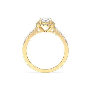 Bague en diamant de laboratoire HPHT CVD de 1,07 carat, taille ronde, sur mesure REYES, certifiée IGI, or massif 14 carats plaqué rhodium, bijoux fins - Product Image 6
