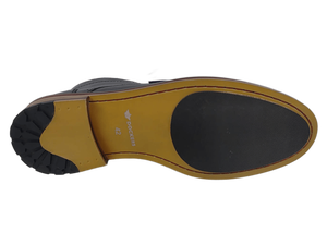 Botas Chelsea de Piel de Oveja Negra para Hombre, con Cordones, Punta Redonda, Suela de TPR, Entresuela de EVA, Antideslizantes, para Todas las Temporadas - Product Image 5