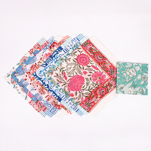 Pañuelo de Algodón con Diseño Floral, Unisex, Ecológico, Ligero, Transpirable, Tradicional, Cuadrado - Product Image 5