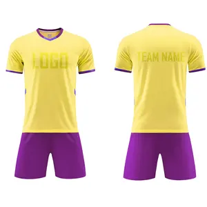 Conjunto de fútbol de suministro de fábrica, conjunto de fútbol sublimado personalizado para jóvenes, uniforme de fútbol de secado rápido, uniforme de fútbol para hombres