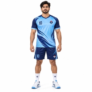 Tenues de handball confortables, maillot et short de sport d'équipe, design léger et respirant, adaptés à l'entraînement au handball - Product Image 1