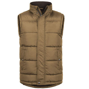 Gilet matelassé sans manches pour homme, décontracté, respirant, résistant à l'eau, écologique, séchage rapide, col rond, fermeture éclair, vêtement d'extérieur chaud pour l'hiver - Product Image 6