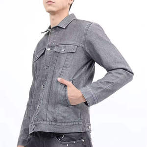 Veste en jean de haute qualité pour homme, logo personnalisé, style vintage, délavé, streetwear, manteau en jean décontracté, fabricant, vente en gros - Product Image 2