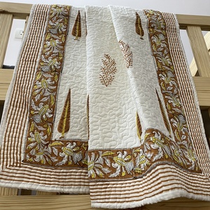 Manta de bebé de algodón 100% de alta calidad hecha a mano ligera con relleno de lana diseño acolchado para ropa de cama acogedora para recién nacidos invierno - Product Image 6