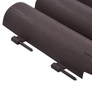 36 piezas de bordes de césped de PP marrón 393,7 \ "accesorio de paisaje y cubierta - Product Image 5