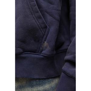 Acid Wash Pullover Hoodie Oem Cotton Stone Vintage Oversized Crop Acid Wash Hoodie para hombres Custom Brand Logo algodón mezclado - Product Image 5