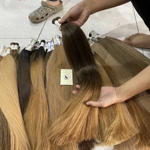 Cuticle Aligned Natural Brazilian <b>Hair</b> Bulk Extension Wholesale Raw Indian Human <b>Hair</b> Bulk Customized Colors - Product Image 2