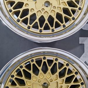 Jantes Bku 3 pièces E50 pour <span class=keywords><strong>BMW</strong></span> E39 E46 E36 E30 E60 E34 <span class=keywords><strong>E38</strong></span> E90 E92 F30 F10 17 18 pouces, design maillé personnalisé, jantes en alliage 5X120 - Product Image 3