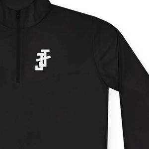 Men’s Quarter Zip Performance Pullover Long Sleeve <b>Mock</b> <b>Neck</b> Custom Logo Athletic Training Shirt Lightweight Sports <b>Top</b> - Product Image 5