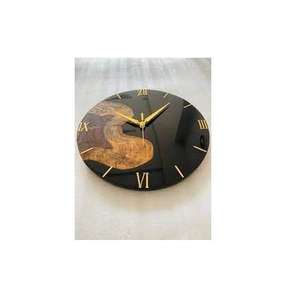 Horloge murale élégante en résine époxy et bois, faite à la main, pour cadeaux et décoration intérieure, pièce décorative tendance 2026 pour restaurant et hôtel - Product Image 3