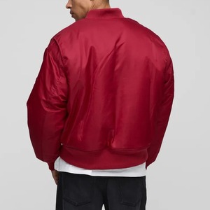 OEM Men's Lightweight Autumn Jacket Varsity Waterproof Breathable Baseball <b>Top</b> for College Sports Plus Size Plain Dyed <b>Coat</b> - Product Image 4