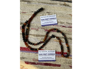 Tasbih/Misbaha de 99 cuentas de cuerno de búfalo redondo pulido, rústico, islámico, moderno, ecológico, religioso de ILAHI, Uttar Pradesh - Product Image 6