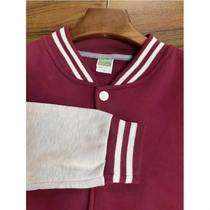 Vestes universitaires pour hommes, uniformes d'équipe de haute qualité avec logo personnalisé, vente en gros, vestes de baseball vierges et simples - Product Image 3