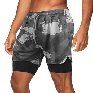 Pantalones Cortos Deportivos de Poliéster para Hombre, con Logotipo Personalizado, para Gimnasio, Fitness, Running, Última Moda - Product Image 6