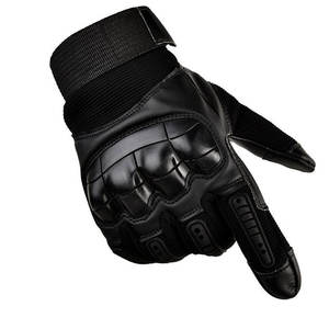 Guantes de Motocicleta de Cuero para Hombre, Pantalla Táctil, Logotipo Personalizado, Correa de Muñeca Ajustable, Transpirables, para Conducción y Carreras al Aire Libre - Product Image 3