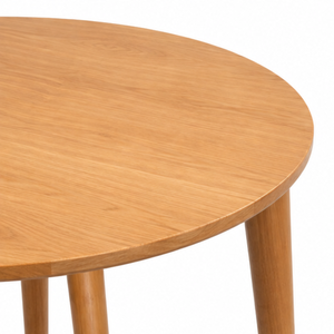 Juego de Comedor Redondo de Madera de Teca de Mediados de Siglo ARTERRA, Mesa Moderna con Sillas para Balcón de Hotel - Product Image 4