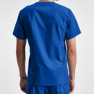 Tenues médicales unisexes à manches courtes en sergé de coton et polyester, col en V, les plus vendues pour l'hôpital - Product Image 4
