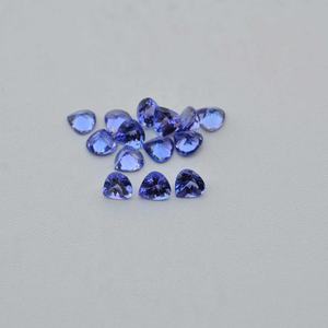 7mm Certifié Naturel Tanzanite À Facettes Coeur Coupe Pierres Précieuses En Vrac AAA Grade En Gros Véritable Bleu Tanzanite Pierres Fabricant - Product Image 3