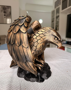 Porte-bouteille vintage en bronze en forme d'aigle, support original en résine pour bouteille, pour bar, décoration de table à domicile, figurine - Product Image 3