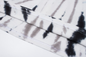 Nouveau T-shirt Tie-Dye Personnalisé pour Homme 2026 avec Impression Sérigraphique sur Tissu Velours Respirant Coupe Classique - Product Image 3