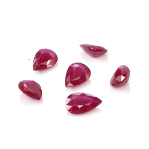 Perles de rubis de Birmanie naturelles non traitées 3x5mm, pierres précieuses facettées, prêtes à l'emploi pour la création de bijoux - Product Image 3