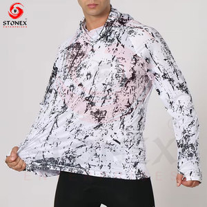เสื้อฮู้ดดี้ตกปลาผู้ชาย UPF 50 แขนยาว แห้งเร็ว ปรับแต่งได้ สำหรับกิจกรรมกลางแจ้ง จำหน่ายส่ง - Product Image 2
