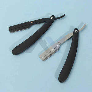 มีดโกนพับได้แบบพรีเมียมสำหรับผู้ชาย ผลิตจากสแตนเลสสตีลและ ABS ทนทาน ใช้โกนหนวดเครา เหมาะสำหรับร้านตัดผมมืออาชีพและการดูแลขน - Product Image 1