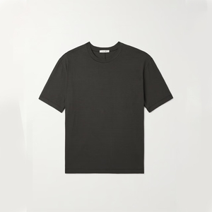 Camiseta de Algodón Grueso de Alta Calidad para Hombre, Cuello Redondo con Ribete, Personalizable con Logotipo, MARFA INTERNATIONAL - Product Image 1