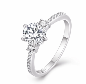 Bagues de fiançailles et de mariage unisexes en or naturel de luxe de haute qualité, diamants VS1 cultivés en laboratoire, plaqué or, personnalisation disponible, vente en gros - Product Image 2