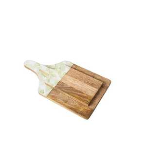 Elegante Tabla de Cortar de Resina y Madera, Diseño Premium para Encimera de Cocina y Preparación de Alimentos - Product Image 1