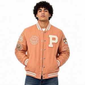 CHALASA SPORTS Veste de baseball en laine pour homme grande taille, hiver, séchage rapide et respirante, doublure polaire, logo personnalisé OEM - Product Image 2