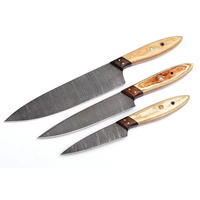 Couteau à découper en acier Damas forgé à la main, très vendu, avec manche en bois, couteau de chef de cuisine, outil de découpe de viande et de légumes