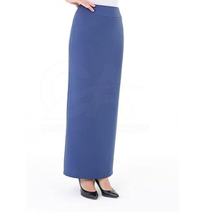 Jupe décontractée pour tous les jours, élégante, coupe droite, grande taille pour femmes, jupe longue droite en tissu doux - Product Image 5