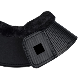 Botas Protectoras para Caballos, Color Negro Sólido, Protectores de Piernas de Cuero Sintético para la Protección de las Patas del Caballo - Product Image 4