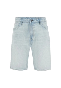 Pantalones Cortos Bermuda de Mezclilla para Hombre, Cintura Alta, Color Sólido, Estilo Casual, Tejido 100% Algodón, Transpirable, para Verano - Product Image 6