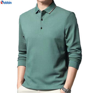 Polo unisexe tendance pour homme, chemise de performance à manches longues pour homme, chemise d'automne pour le secteur immobilier, tenue de travail de bureau - Product Image 4