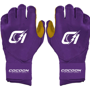 Gants de frappeur de baseball personnalisés Beucebolt, qualité supérieure, directement de l'usine, paume en cuir Cabretta, dos en cuir de vachette, ambidextres, fermeture auto-agrippante - Product Image 1