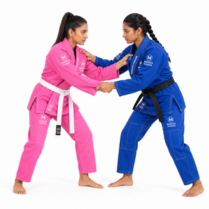 Kimono de Jiu Jitsu Brasileño BJJ, Tejido Dorado IBJJF, Preencogido, Ligero, Uniforme para Niñas y Adultas, Transpirable, Ripstop, Ropa Deportiva Profesional - Product Image 3