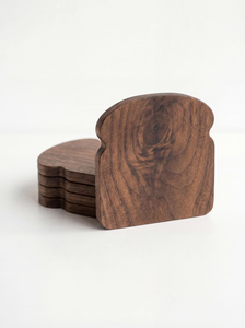 Posavasos de Madera Artesanal con Forma de Toste, Regalo Único - Product Image 2