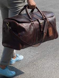 กระเป๋าเดินทางหนังแท้สำหรับผู้ชายรุ่นใหม่ล่าสุด กันน้ำ ราคาถูก ขายออนไลน์ - Product Image 5